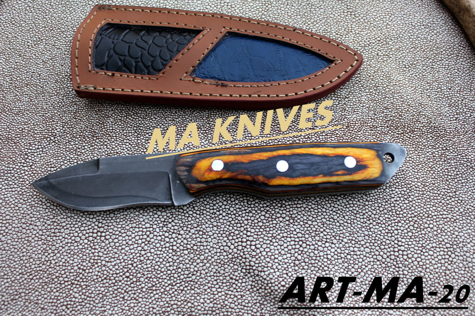 HANDMADE HUNTING-SKINNING-CAMPING EVERY DAY BUSH CRAFT 1095 HIGH CSRBONE STEEL