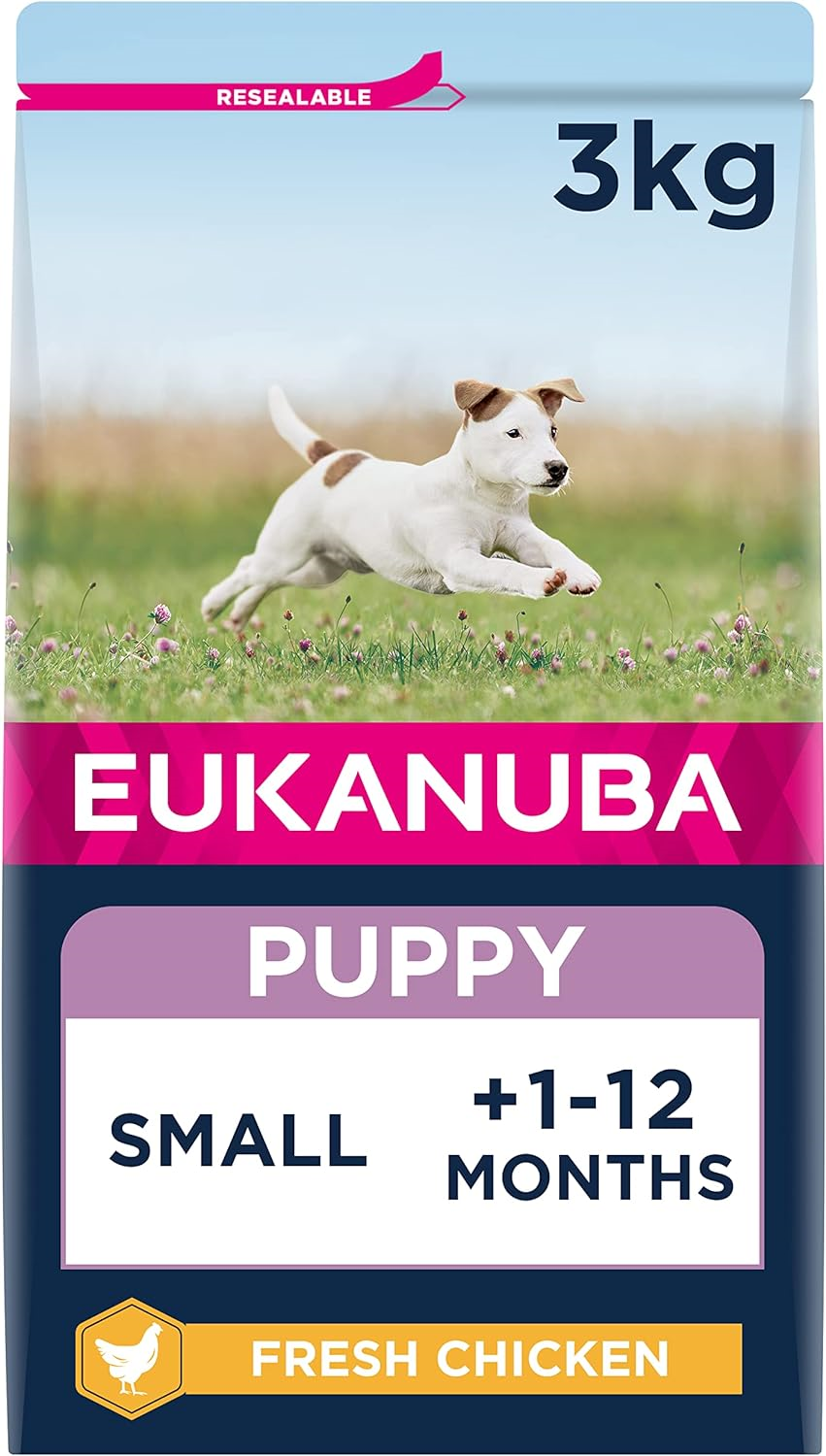 Eukanuba Complete Dry Dog Food for Puppy Small Breeds with Fresh