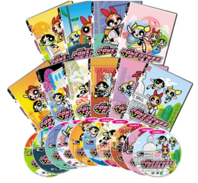 Powerpuff Girls DVD 10-piece Set Kid Learning Animation in Eng-Kor