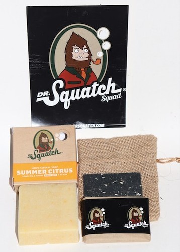 NEW DR SQUATCH SUMMER CITRUS 5 OZ BAR (With Bag & Sample Bar)