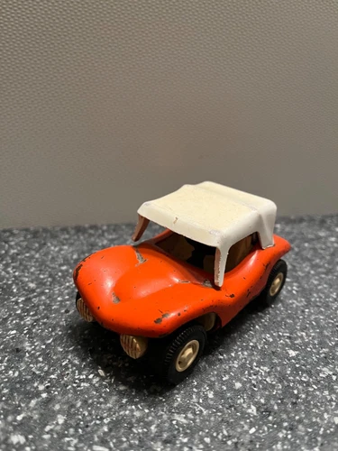 Vintage 1970's Tonka Toys Dune Buggy Car Toy Orange Retro Metal Made in USA