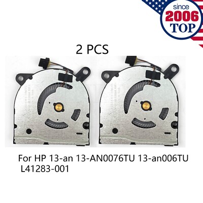 2 PCS Genuine CPU Fan for HP 13-an 13-AN0076TU 13-an006TU L41283-001