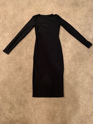 Boom Boom The Label/ Aym Studio Black Midi Dress Size XS NWT | eBay