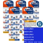 10-100Pcs LR44 LR41 LR621 LR1130 AG1 AG3 AG6 AG10 AG13 1.5V Button Coin Battery