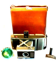Vintage POLAROID LAND CAMERA J66 Circa 1961-63 Type 47 Film W/ Flash  Case