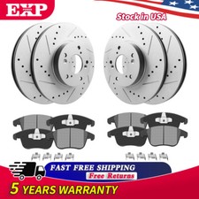 Front Rear Rotors + Brake Pad for 2014 2015 2016 2017 Nissan Rogue Sport Utility