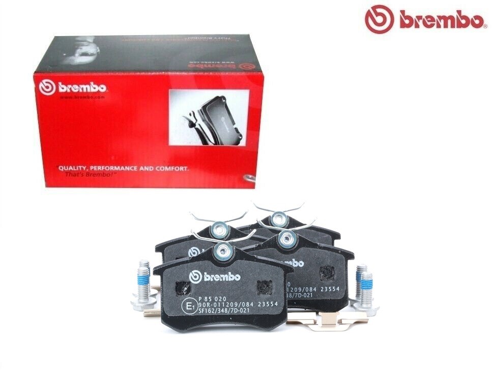 Plaquettes de frein arrière Peugeot Brembo P 85 020 pour entretien montage TRW