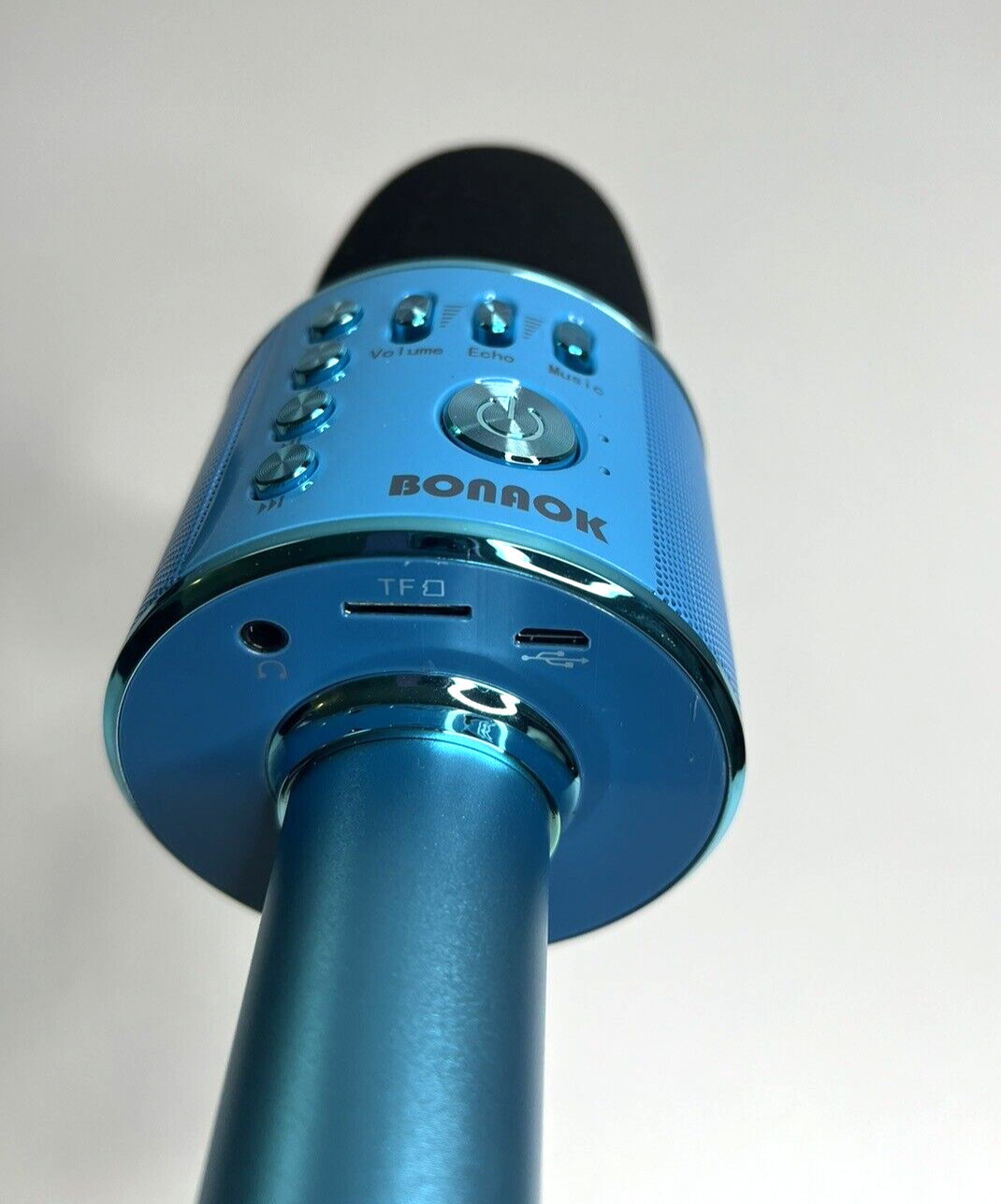 как выглядит Bonaok The Ultimate Signing Microphone Teal w/ Case NEW Opened Box фото