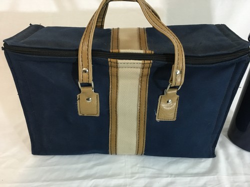 Marca Aladdin's Pantos Waltham Mass. Caja de almuerzo azul suave con termo hecho en EE. UU. - Imagen 2 de 10