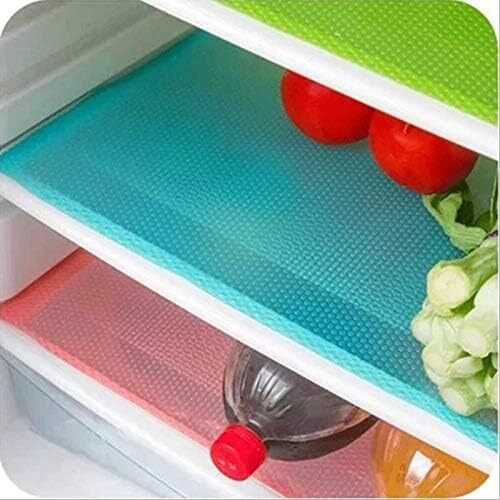 Antibacterial Fridge Shelf Liner Mat Kitchen Drawer Liner Sheets Waterproof 4pcs - Picture 6 of 13