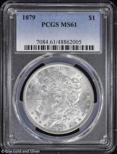 1879-P $1 Morgan Silver Dollar PCGS MS 61 | Uncirculated UNC