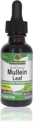 NATURE'S ANSWER, MULLEIN LEAF Atemfunktion 2000mg 30ml SUPER PREIS