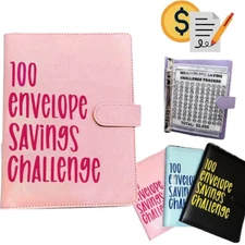 100 Envelope Challenge Budget Planner, $5,050 Money Saving Cash Challenge Book