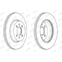 Jurid Bremsscheiben Vorne Ø280 Mm BelüFtet FüR KIA Rio III UB YB SC FB Hyundai
