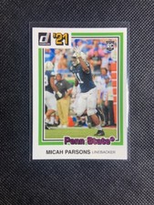 2021 Panini Chronicles Micah Parsons RC Rookie #27 Cowboys Pink Foil Insert
