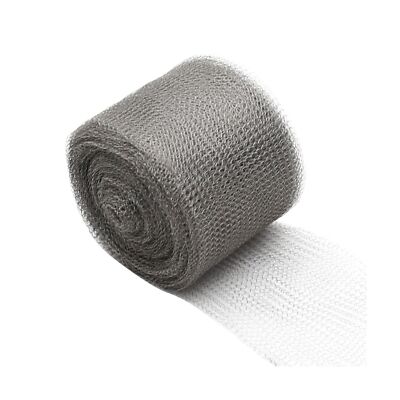 5 x 100 ft Stainless Steel Mesh Roll, Rusty-Proof Flexible Stainless Steel