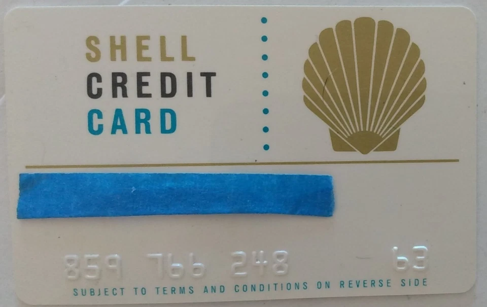 Tarjeta de crédito Shell Gas 1963 vintage Foto 3 de 4
