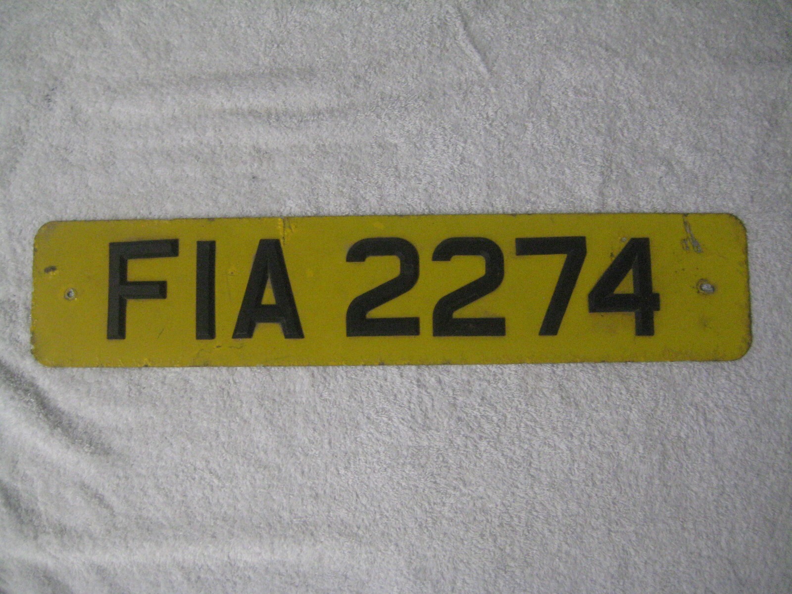 NORTHERN IRELAND BALLYMENA ANTRIM VINTAGE 1960s # FIA 2274 RARE LICENCE PLATE