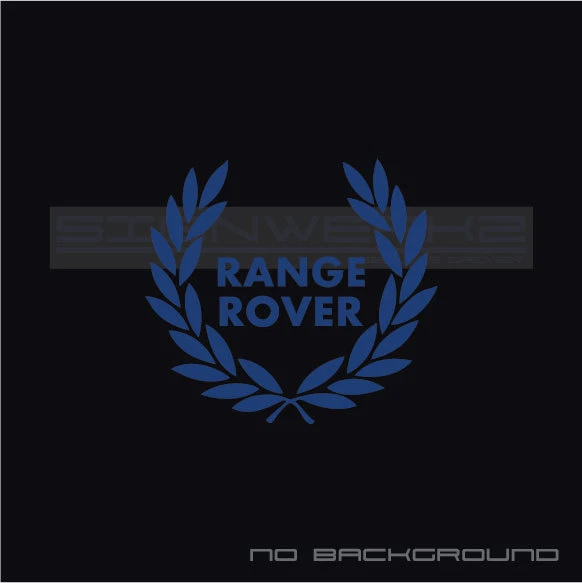 Par de calcomanías Range Rover Racing Wreath Velar Land Rover LR4 Discovery LR2 Evoque Foto 2 de 4