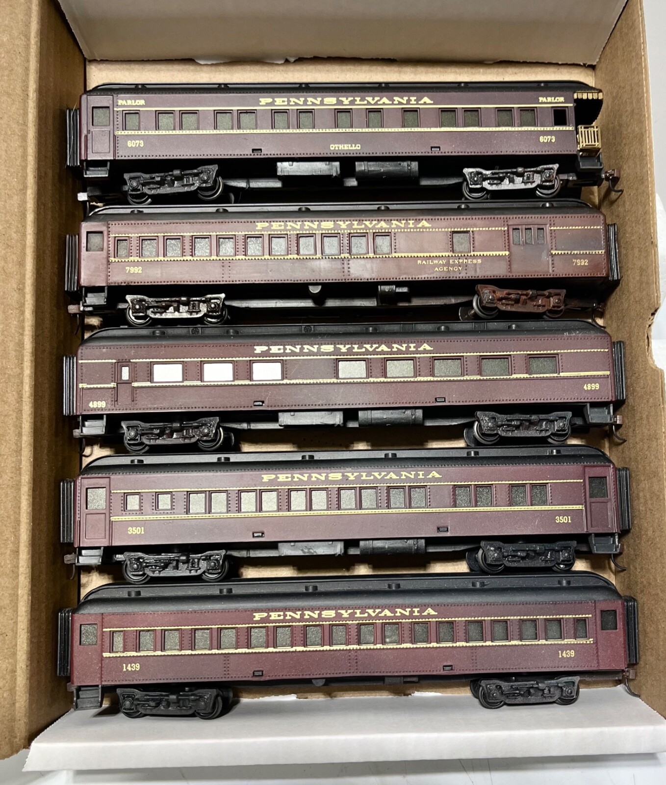HO Scene Master PRR Passenger Car 5 Car Set NICE eBay