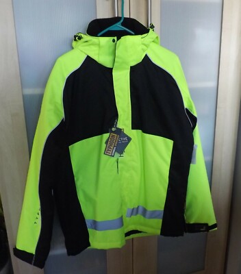 Hi-Vis Reflective, Waterproof & Windproof Jacket - Typhoon Technical Sportswear 