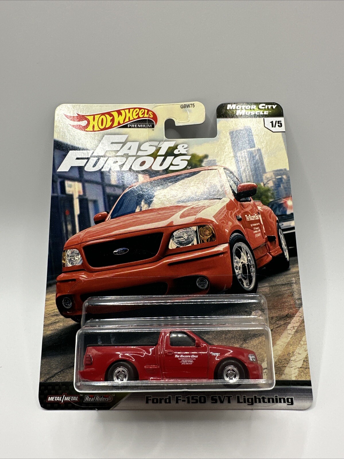 Hot Wheels Fast & Furious Motor City Muscle Ford F-150 SVT Lightning H30 Die-Cast Car Premium Edition