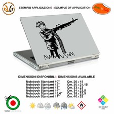 bansky style no war notebook sticker children at war pvc cropped black