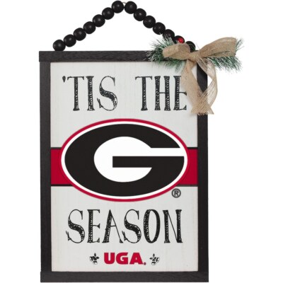 UGA/University Georgia Bulldogs Tis the Season Christmas/Holiday sign *NEW* 