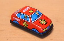 Rare Vintage 1970's Miniature Friction Drive Tinplate Car F.D. Chief, Taiwan