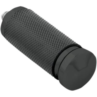 Performance Machine Rubber Contour Footpegs Black 0033-1083-B