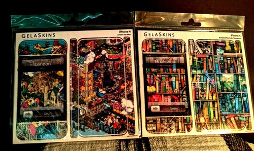 "Gelaskins" iphone4 Design London by eBay & Bookshelf by Colin Thompson - Picture 1 of 4