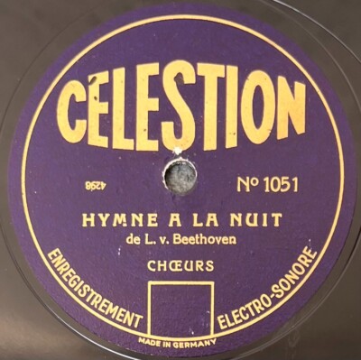 Mozart: Das Heiligtum des Gesangs & Beethoven: Hymne in der Nacht 78 U/min CELESTION 1051