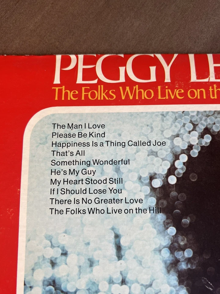 Peggy Lee The Folks Who Live On The Hill LP Capitol Records DF-518 1970 Re-issue - Image 3 of 4