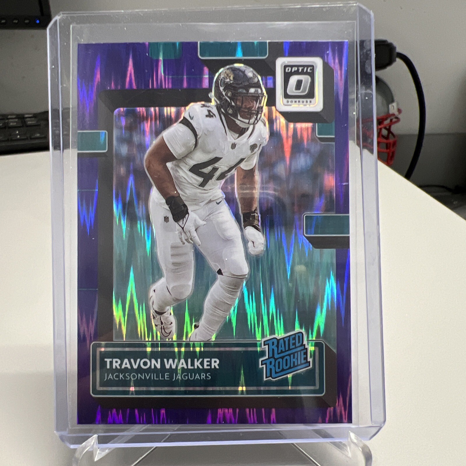 Travon Walker 2022 Panini Donruss Optic Purple Shock Rated Rookie Card #225 🔥🔥
