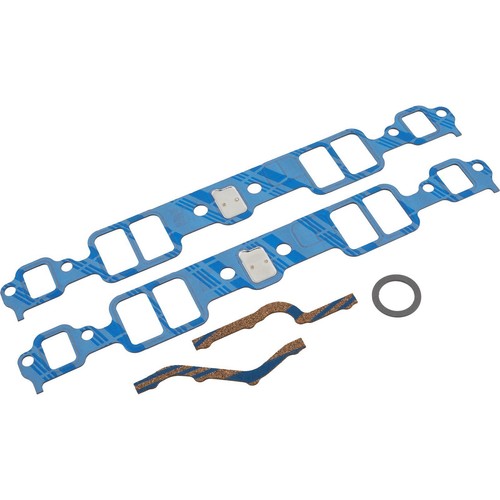FelPro 1204 Blue Stripe SBC 350 Chevy Intake Manifold Gaskets 1.23" x