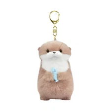 11cm Cute Otter Plush Keyring Toy Pendant Bag Charm Key Wallet Gift Lightweight