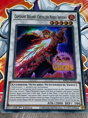 Carte YU GI OH CAPITAINE ROLAND, CHEVALIER NOBLE INFERNO MP21-FR216 | eBay
