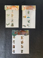 Vintage 1990s Cartoon Stickers   Lot of 3 Sheets   Unused