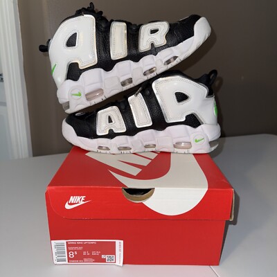 Nike Air More Uptempo Summit White Black Metallic Women 8.5 Sneakers DN8008-001