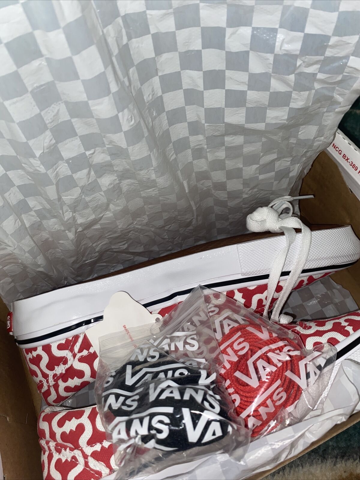 Vans Skate Era 'Supreme - Monogram S Red' Shoes - Size 9