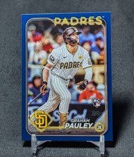 Graham Pauley Royal Blue Rookie RC 2024 Topps Update Card #US84 San Diego Padres