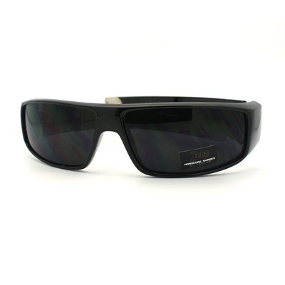 Locs Large Frame Sports Wrap Sunglasses - Black-Matte Finish Locs Large Frame Sports Wrap Sunglasses - Black-Matte Finish