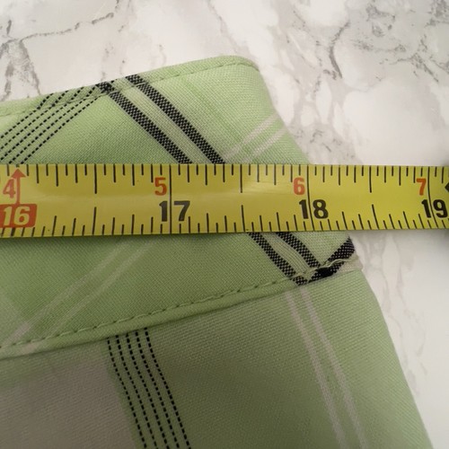 Izod Golf Shorts Womens Size 12 Plaid Cool FX Stretch Flat Front - 第 6/7 張圖片