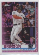 2019 Topps Chrome Pink Refractor Lewis Brinson #122 0o6v
