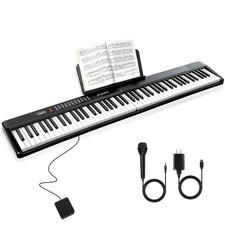 88 Key SEMI-Weighted Keyboard Piano for Beginners w/Teaching Mode