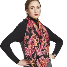 60% Wool 40% Silk Pashmina Shawls and Wraps Scarf Bandana Neck Wrap For Women