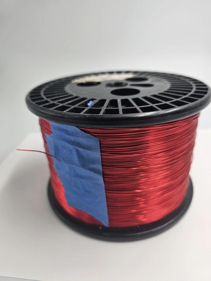 Alambre de imán de cobre Spc rojo desnudo calibre 22 10,7 Ibs AWG alambre transformador Foto 3 de 3