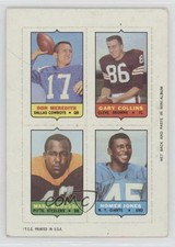 1969 Topps Mini-Cards (4-in-1) Don Meredith Gary Collins Marv Woodson he0