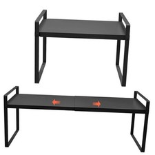  2-Pack 11" Cabinet Shelf Organizer Set, 14" 25" Expandable 11" Wide  2 Pack 
