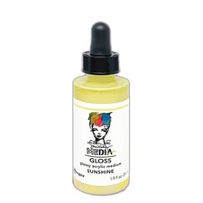 Dina Wakley Media Gloss 2oz Dropper Style-Sunshine - 3 Pack